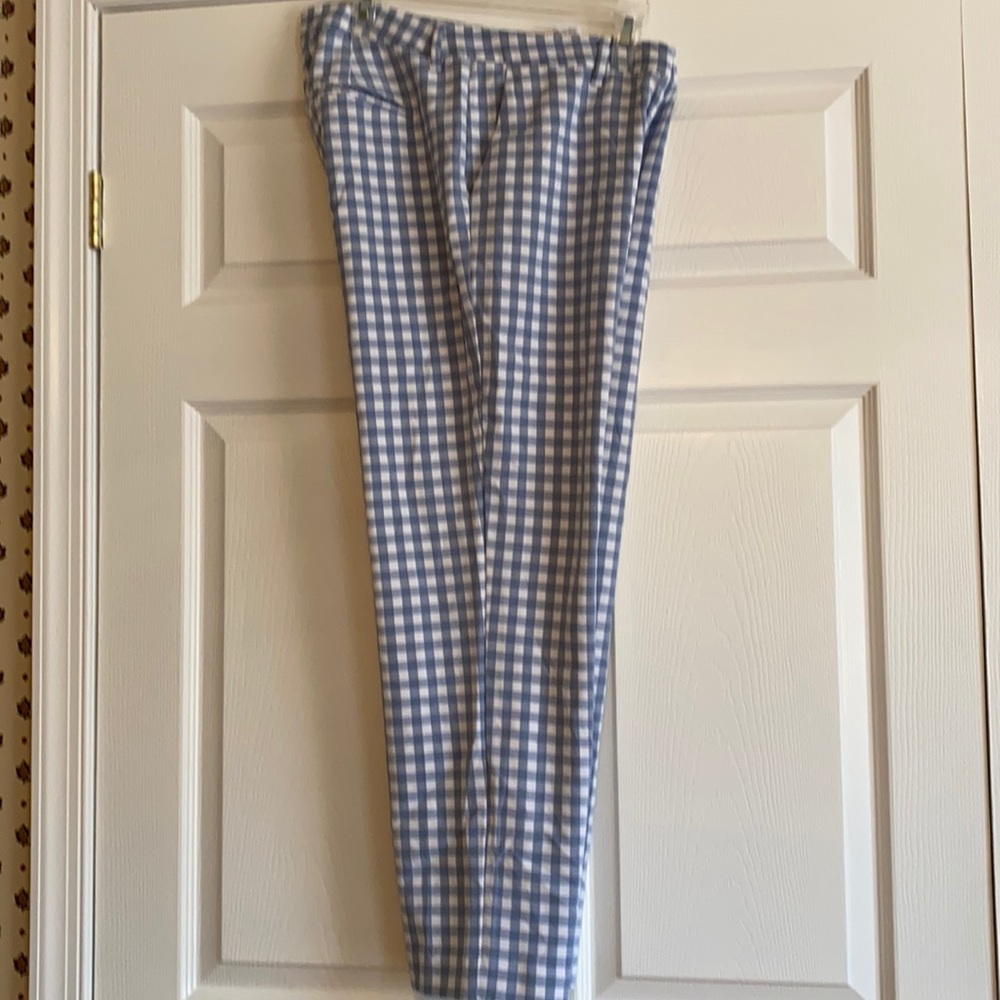 Old Navy blue gingham pants